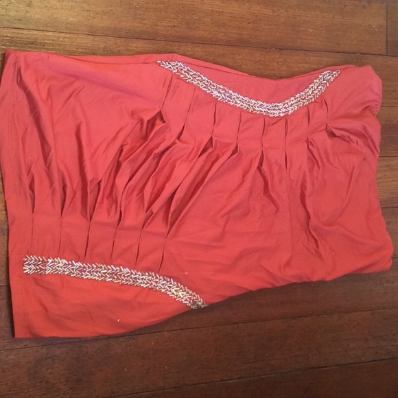 Nikibiki orange beaded tube dress. - Picture 1 of 8